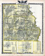 Crawford County Map, Robinson, Kinmundy, Newton, Illinois State Atlas 1876